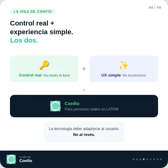Por qué Confío no guarda tu dinero — y por qué eso importa