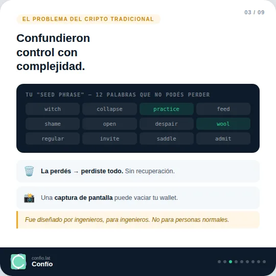 Por qué Confío no guarda tu dinero — y por qué eso importa