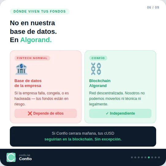 Por qué Confío no guarda tu dinero — y por qué eso importa
