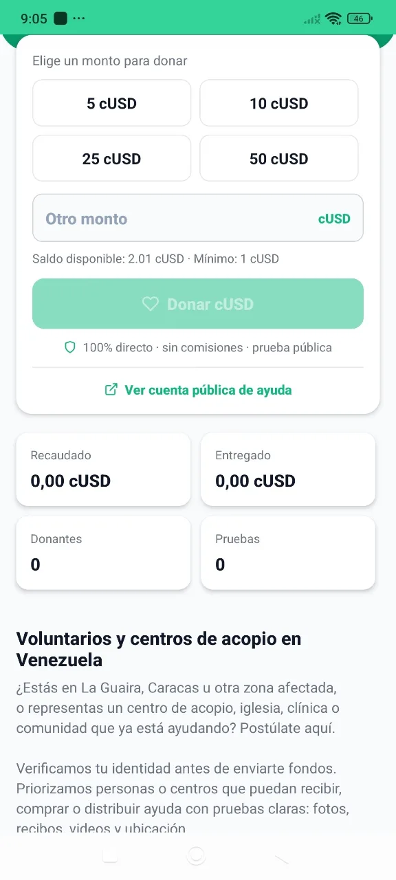 Venezuela 2026: ayuda directa tras el terremoto en La Guaira y Caracas
